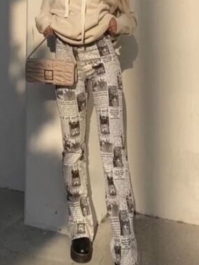 Motel Tarot Zevon Flare Trouser Pants